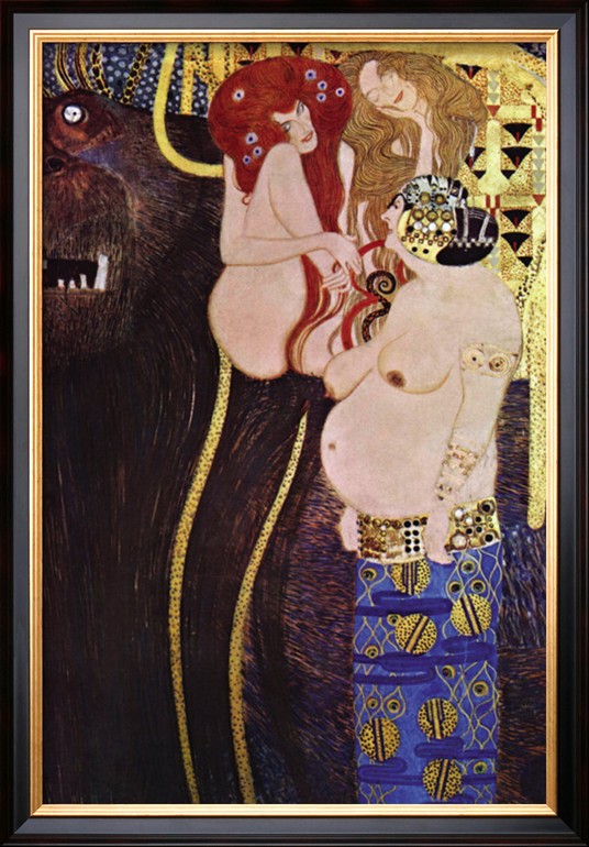 The Beethoven Frieze - Gustav Klimt Painting